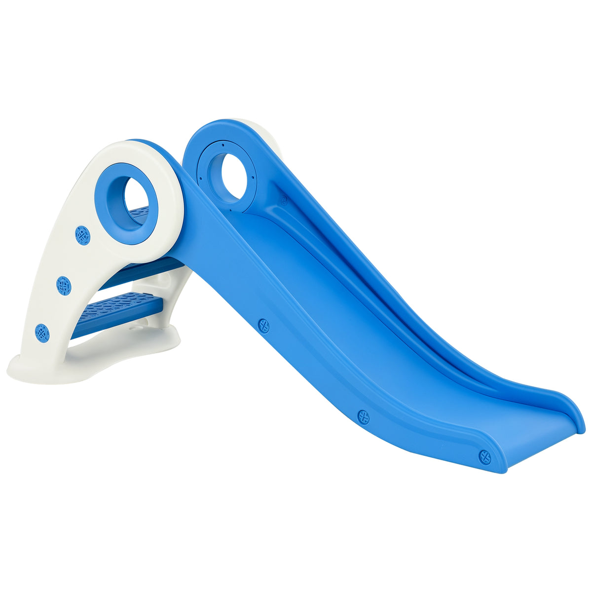 Foldable Toddler Slide for Indoor and Outdoor Use, 3 to 6 Years, 120 x 50 x 56 cm, HDPE, Blue