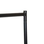 Portant à Vêtements avec Roulettes Tringle a Vêtement solide Charge 140 Kg 150 x 60 x 170 cm Porte-Manteau en acier noir