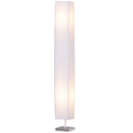 Lampadaire Lampe sur Pied de Salon Style Moderne Lampadaire sur Pied avec Interrupteur Acier Blanc