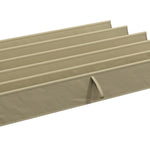 Toile de Toit pour Pergola Tonnelle Rétractable de 3 x 3 m - Toile Uniquement 250 x 255 cm, Ecru