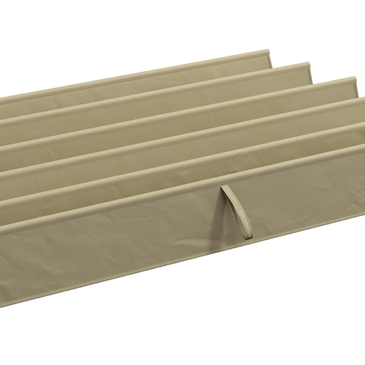 Toile de Toit pour Pergola Tonnelle Rétractable de 3 x 3 m - Toile Uniquement 250 x 255 cm, Ecru