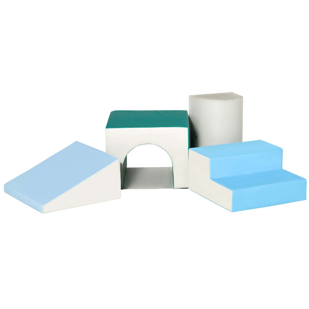 4PCS Module motricité bébé parcours motricité bébé en mousse EPE pour enfants d'âge préscolaire, multicolore