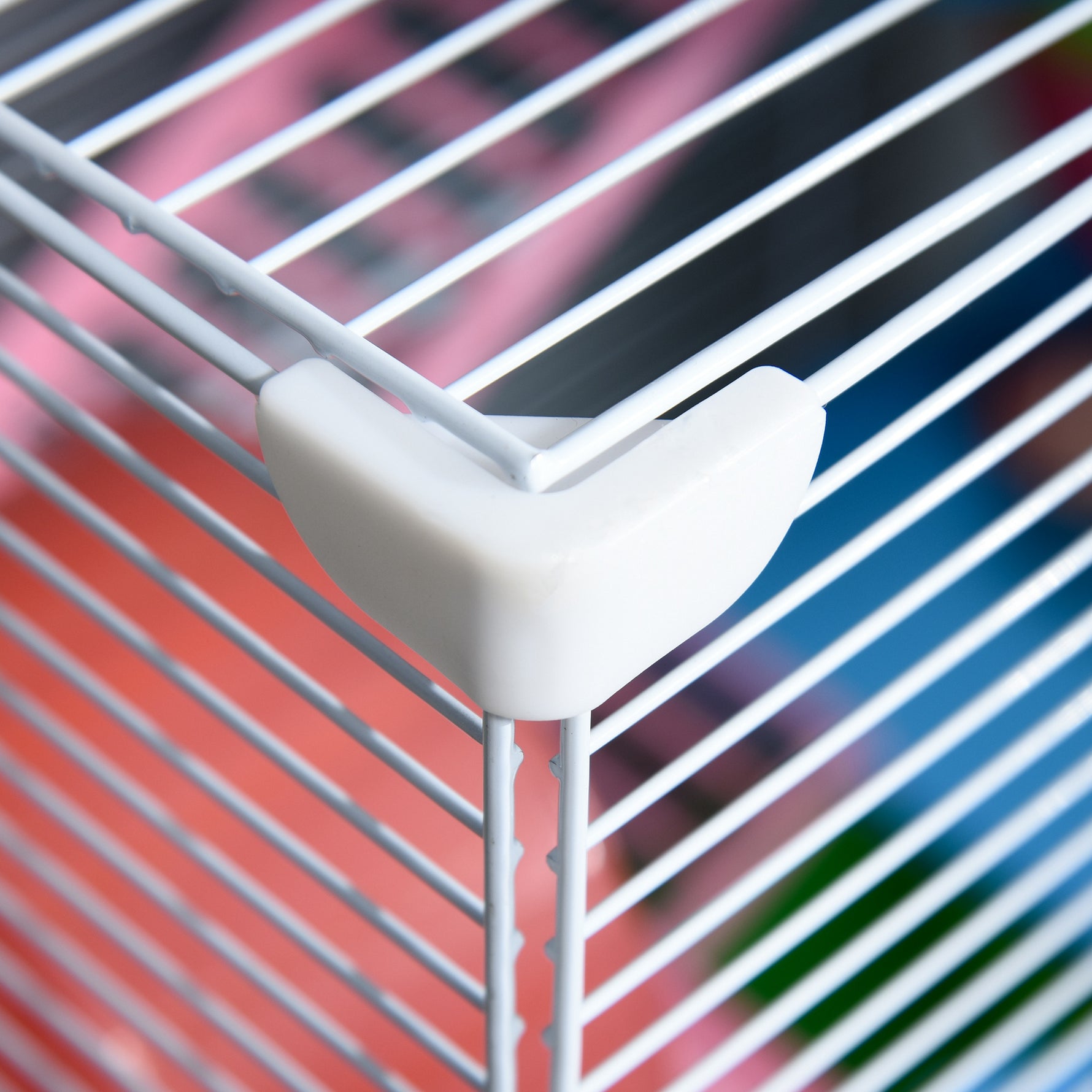 Cage pour hamster et gerbille à 5 étages, habitat sécurisé en grillage métallique avec tunnels, roue, maison et échelles, 46 x 30 x 58 cm, vert