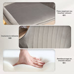 Lot de 2 tabourets de bar, chaises de bar en velours avec dossier, repose-pieds, hauteur réglable et pivotante gris