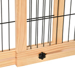 Barriera di sicurezza per cani estensibile lunghezza regolabile 104-180 x 36 x 69 cm pino legno naturale