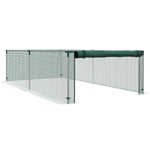 Serre de jardin serre à tomates filet protection porte zippée enroulable HDPE, dim. 125L x 248l x 62,5H cm