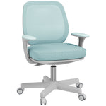 Fauteuil de bureau, chaise de bureau ergonomique en maille, hauteur réglable, 55x48x82,5-94,5cm, vert