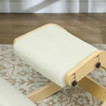 Siège assis genoux, siège ergonomique en bois avec fonction à bascule, chaise à genoux réglable pour bureau à domicile