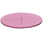Tapis de Pole Dance Pliable - Tapis de Protection Ø 150 cm Épaisseur 5 cm - Revêtement Plastique Rose