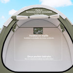 Tente à Vélo Abri de Vélo Portable pour 2 Vélos Imperméable avec poche sac transport Tissu Oxford 200 x 80 x 170 cm vert