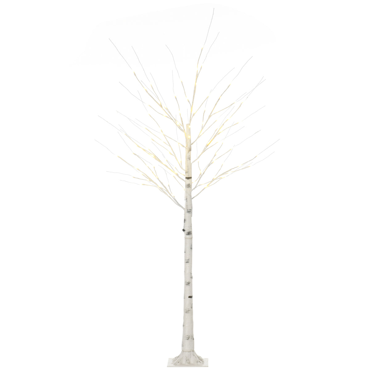 Albero luminoso a LED, decorazione luminosa bianco caldo, 96 LED 180 cm, decorazione natalizia, camera da letto, casa, bianco