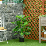 Plante artificielle calathea hauteur 95 cm pot ciment - intérieur