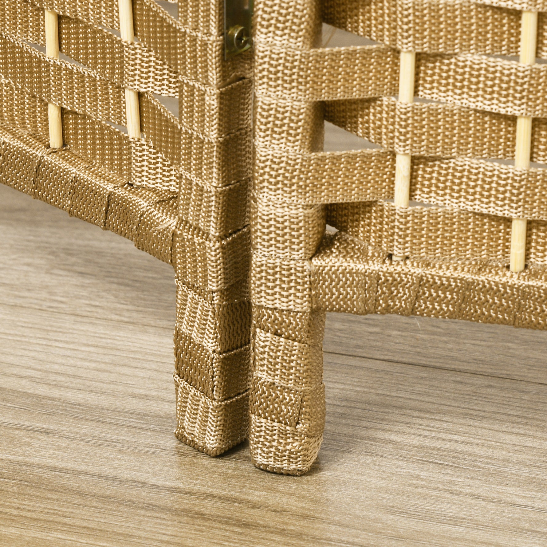 Paravent interieur en bois 4 panneaux 160 x 170 cm séparateur de pièce pliable pour salon, chambre à coucher, naturel