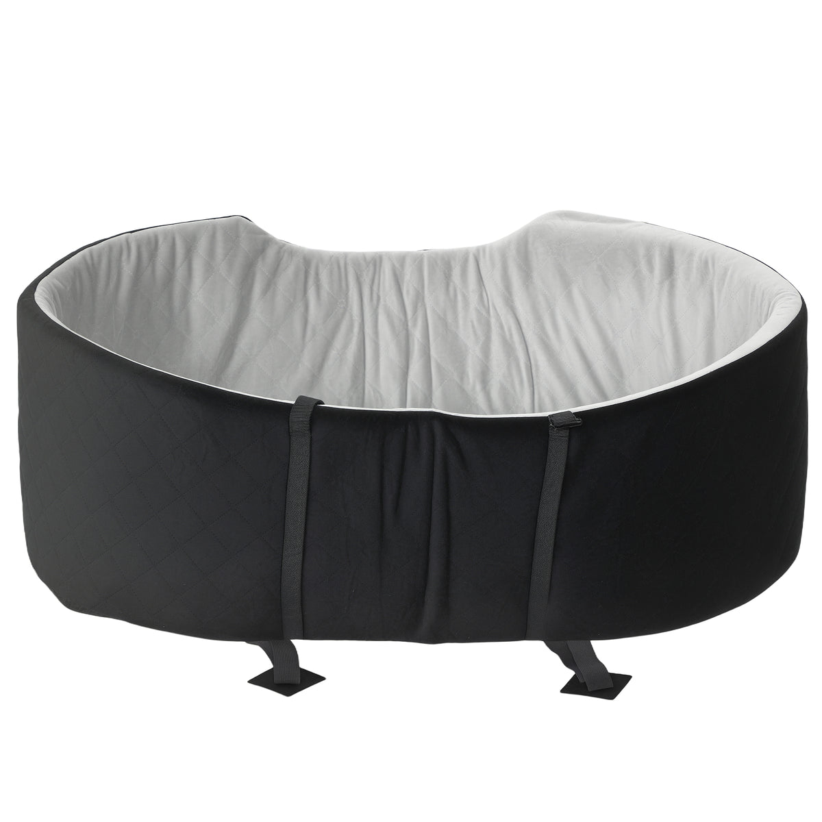 Siège auto pour chien avec ceinture de sécurité et fixation siège de voiture pour chien rembourré 77 x 43 x 28 cm noir