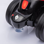 Elektro-Motorrad für Kinder 2-5 Jahre, 3 Räder, 6 V, 3 km/h, mit Seifenblasenfunktion, Licht- und Soundeffekten, rot