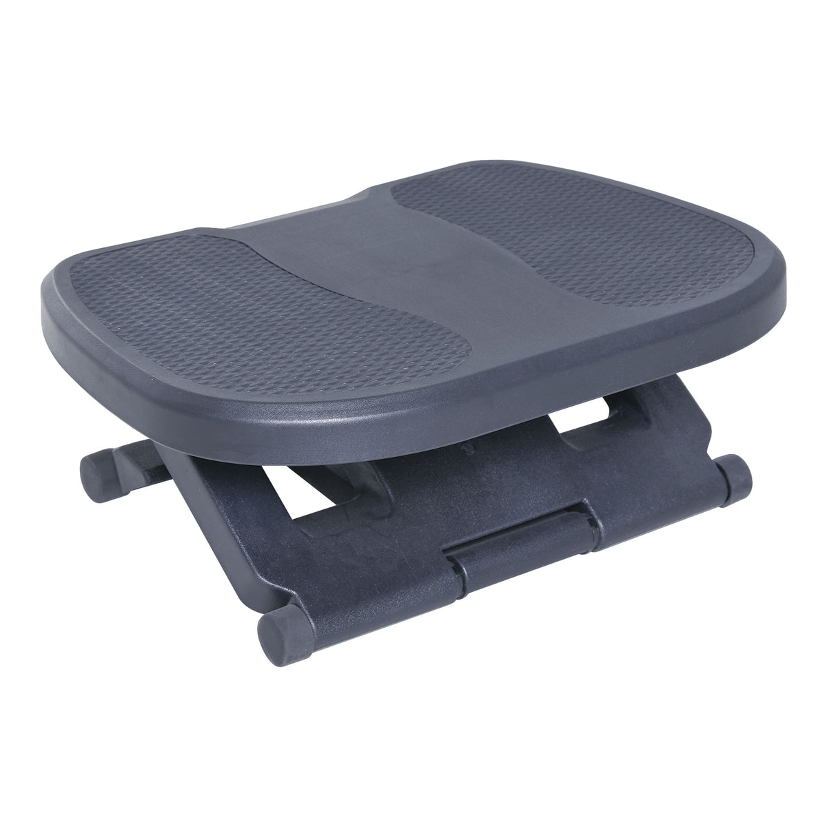 Ergonomische voetensteun voor kantoor, in hoogte en helling verstelbaar, 45L x 34B cm, grijs