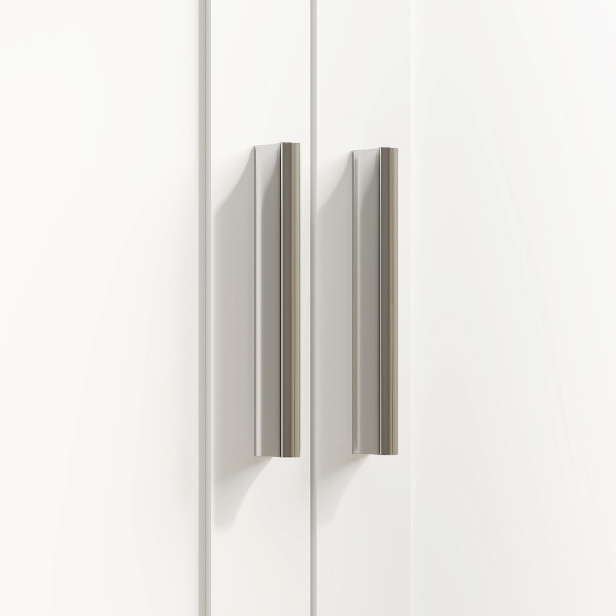 Tavolo da cucito pieghevole, mobile per cucito con rotelle, 2 ante magnetiche, 4 scomparti, 20 ganci, 160x40x81,5cm, bianco