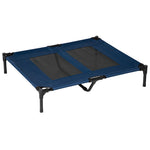Cuccia rialzata XXL per cane gatto brandina per animali 92L x 76p x 18A cm blu navy