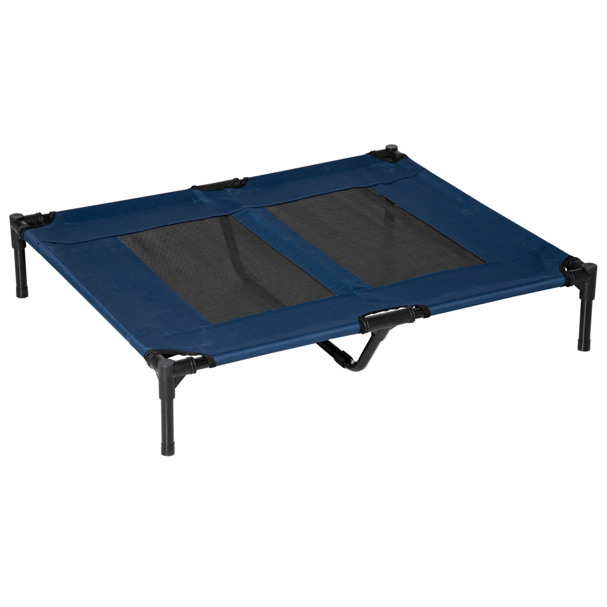 Cuccia rialzata XXL per cane gatto brandina per animali 92L x 76p x 18A cm blu navy