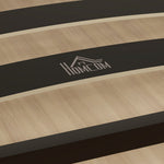 Struttura letto 90 x 190 cm, letto singolo con rete a doghe in legno massello e testiera, con vano contenitore sottostante, nero