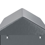 Abri de jardin tente de stockage portable avec cadre en métal galvanisé et grande porte, 1,2 x 1,8 m