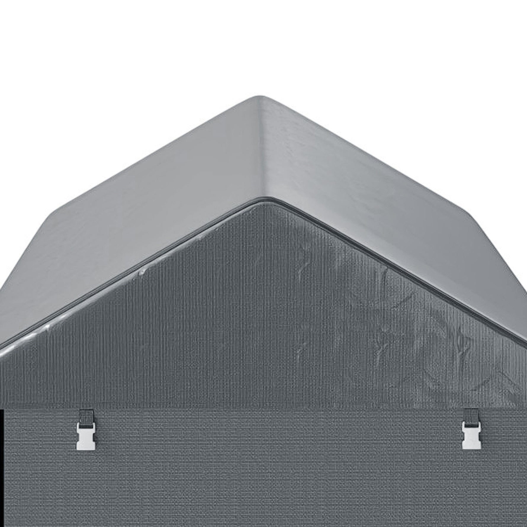 Abri de jardin tente de stockage portable avec cadre en métal galvanisé et grande porte, 1,2 x 1,8 m