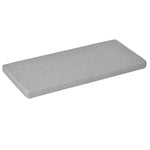 Banc de Rangement avec Coussin Gris - Meuble à Chaussures - Banc à Chaussures avec Grand tiroir Double Compartiment - MDF Blanc