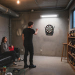 Cible Jeu de flechettes électronique Professionnel 27 jeux 243 variations - Fléchettes pour 1 à 16 joueurs, 6 fléchettes et 24 pointes souples, convient pour les fêtes et les soirées de jeu