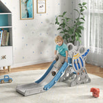 Toboggan pour enfants toboggan intérieur pour enfant, de 18 à 36 mois, jusqu'à 30 kg, 157L x 46,5l x 80H cm, bleu