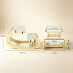Siège assis genoux, siège ergonomique en bois avec fonction à bascule, chaise à genoux réglable pour bureau à domicile