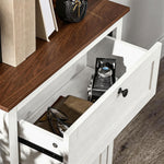 Meuble de rangement buffet multi-rangements 2 portes avec étagère réglable 1 tiroir, dim. 60L x 30P x 87,5H cm