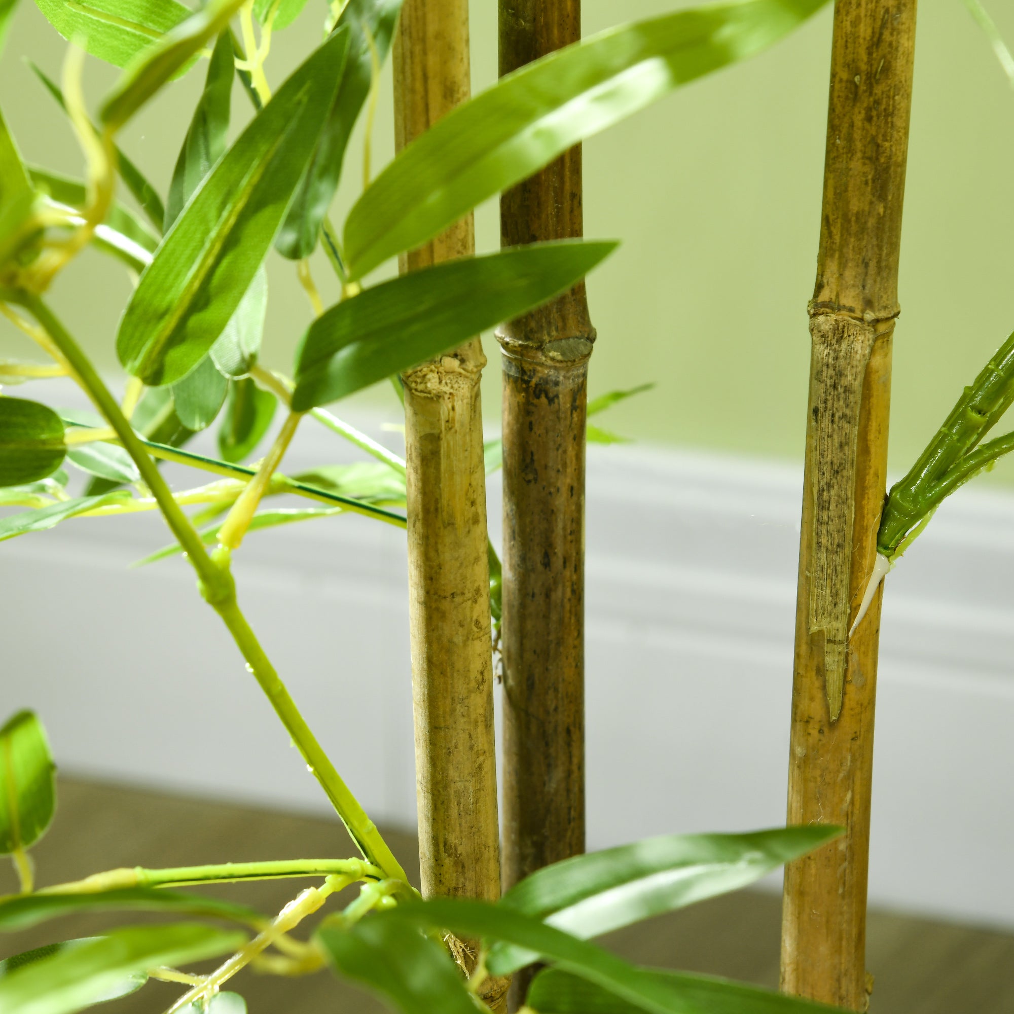 Plante artificielle Bambou arbre artificiel hauteur 120 cm avec pot, décoration interieur, très réaliste