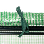 Serre de jardin mini serre 2 fenêtres enroulables couverture en PE haute densité 140 g/m² 120 x 60 x 60 cm vert foncé