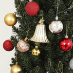 Sapin de Noël artificiel, arbre de Noël, base en acier, 390 branches épines, décoration de Noël, Ø 55 x 195H cm, vert