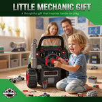 Giocattolo Motore di Camion per Bambini, Camion Meccanico, Volante con Effetto Nebbia, Suoni e Luci per 3-6 Anni, Verde