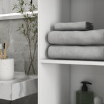 Meuble colonne de salle de bain 2 placards avec étagères réglables + 2 niches 30 x 30 x 181,5 cm blanc