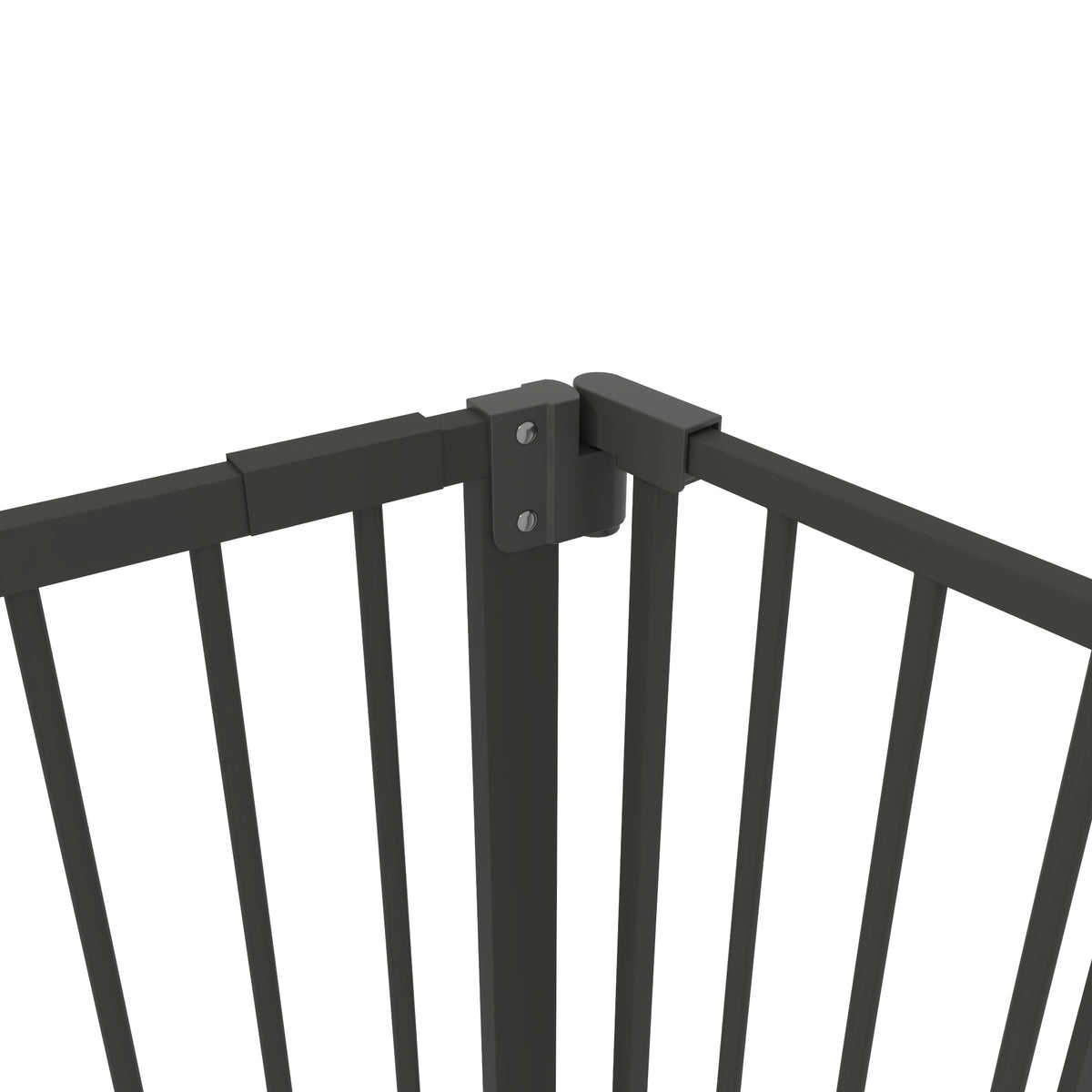 Barrière de sécurité animaux porte fermeture automatique système de double verrouillage sans perçage 3 extensions noir