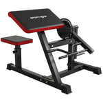 Bizeps-Hantelbank, 2-in-1 Bizeps-/Trizeps-Maschine, Sitzhöhe 5-fach verstellbar 105x95x80 cm schwarz