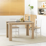 Eettafel keukentafel modern design met groot blad 2-4 personen van hout afm. 120L x 69B x 75H cm