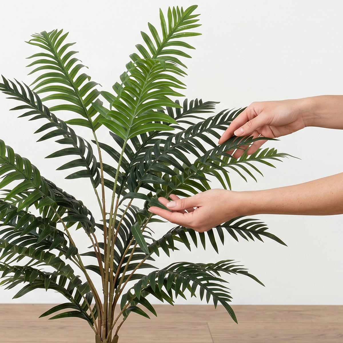 Plante artificielle intérieure 90 cm fougère arbre artificiel en pot avec branches flexibles, intérieure et extérieure