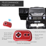 Voiture véhicule électrique enfant licence officielle Mercedes 12 V télécommande parentale, V. Max. 5 Km/h - noir-5