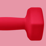 Lot de 2 haltères hexagonales avec poignée antidérapante pour l'entraînement à la maison, 2 x 4kg, rouge