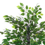 Arbre Artificiel Plante Artificielle ficus H.1,45 m Tronc Branches Liane Lichen Feuilles Grand réalisme Pot Inclus