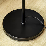Lampadaire sur pied salon style industriel 3 abat-jours orientables en acier 38 x 28 x 169 cm noir