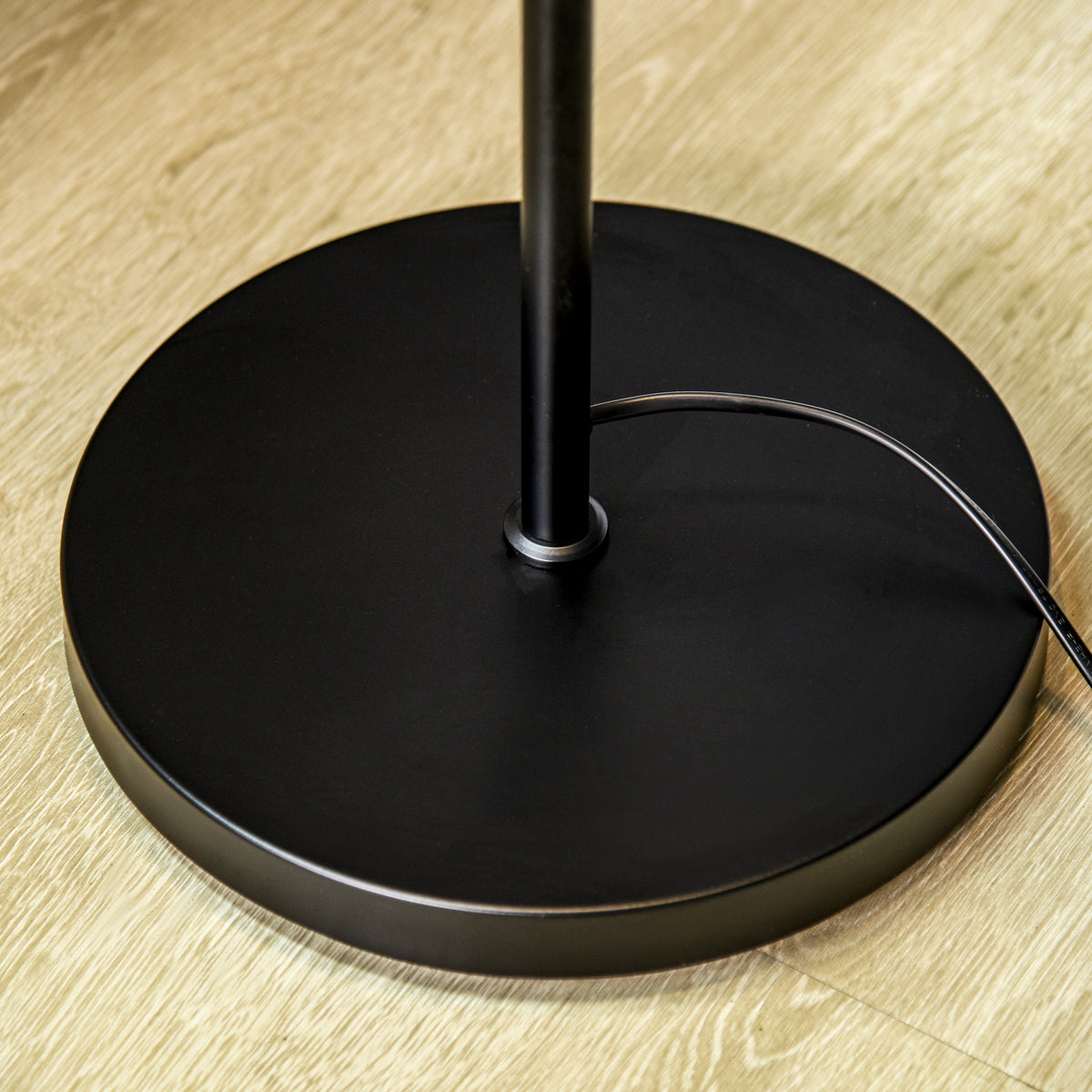 Lampadaire sur pied salon style industriel 3 abat-jours orientables en acier 38 x 28 x 169 cm noir