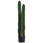 Cactus artificiel grand réalisme plante artificielle grande taille dim. Ø 17 x 98H cm vert