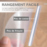Tapis chaise de bureau 90 x 120 cm antidérapant, tapis de sol bureau résistant aux rayures, transparent