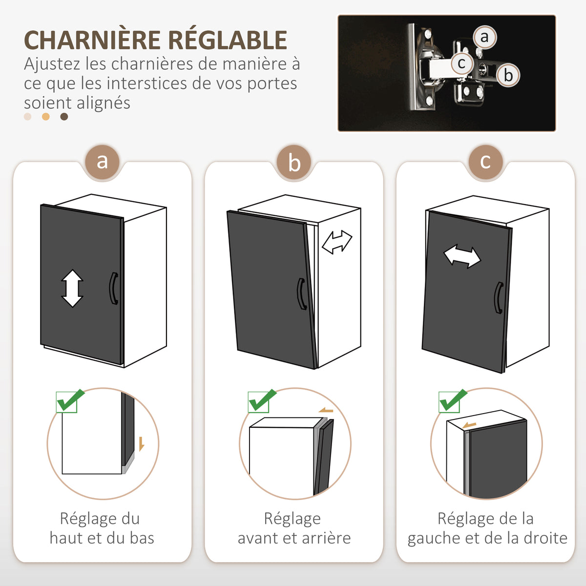 Mobile da cucina multi-ripiano, 4 ante, 3 cassetti, mensola + ampio piano d'appoggio, 89L x 39,5P x 168A cm, nero