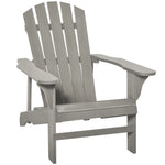 Fauteuil adirondack Fauteuil de Jardin Chaise de Jardin de Plein Air dim. 78L x 89P x 88H cm Bois Massif Sapin