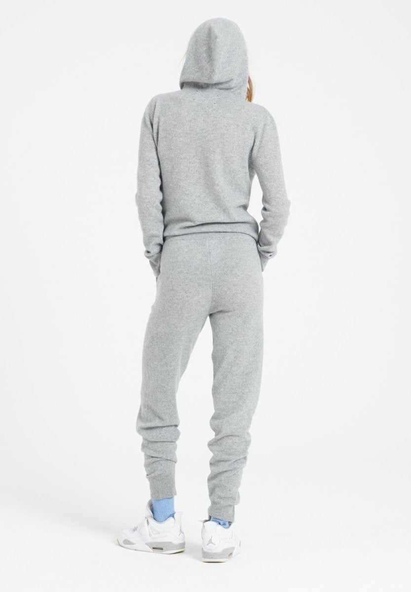 Pantalon femme en cachemire gris clair - LILLY 11